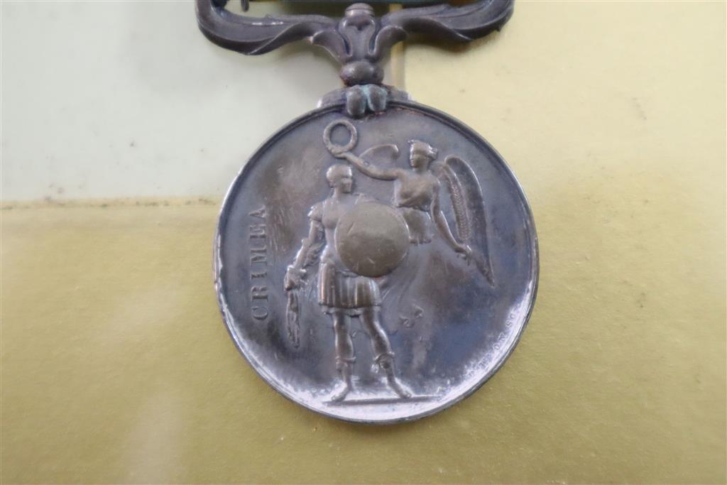 A group of two Crimea War medals awarded to Lieut. Henry Cardew R.A.,